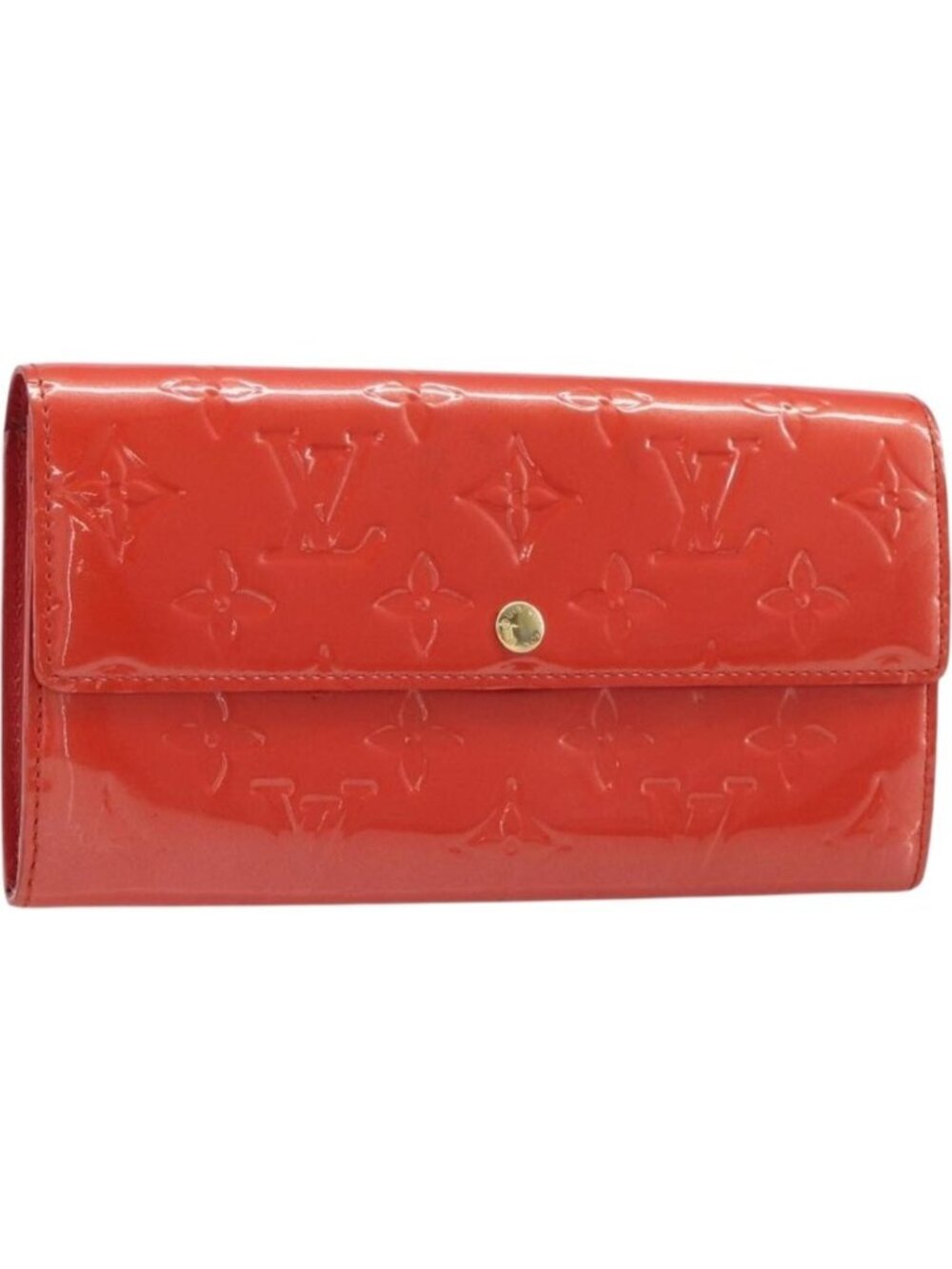 LOUIS VUITTON Vernis Portefeuille Sarah Wallet Orenge Sunset M93634